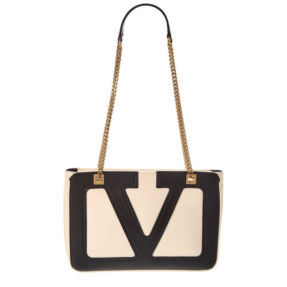 Valentino Viva Small Leather Shoulder Bag, Brown